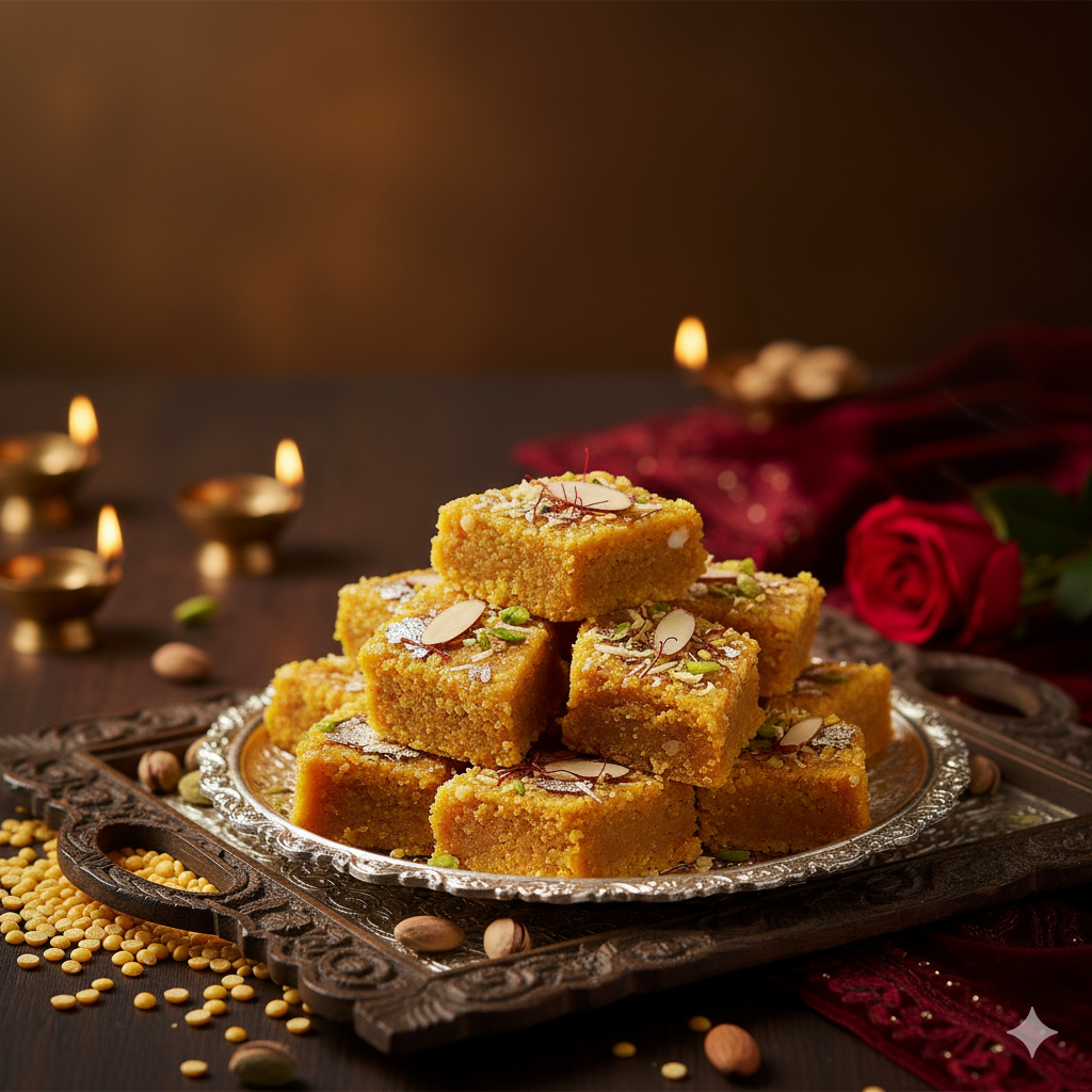 Moong Dal Barfi
