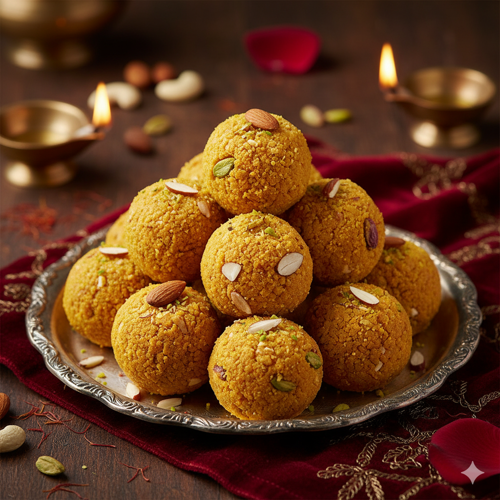 Nutty Besan Ladoo